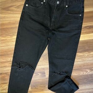 Agolde Women’s Black Distressed Skinny Jeans